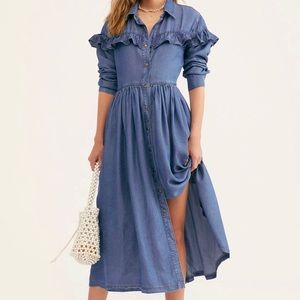 Free People Montana Sunset Midi Dress